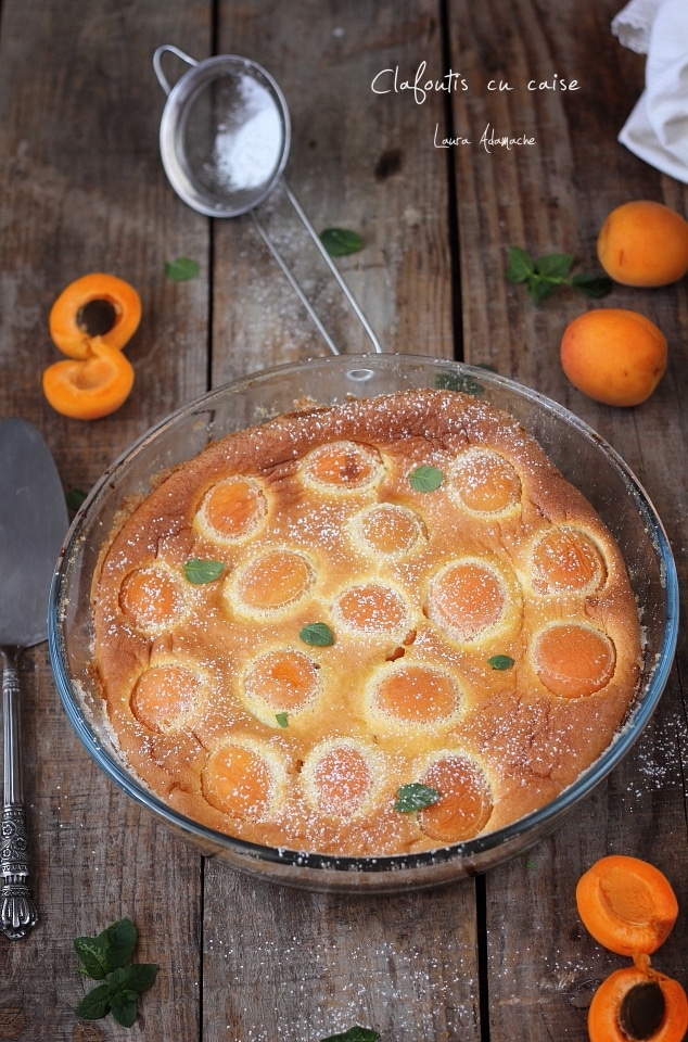 clafoutis copt cu caise